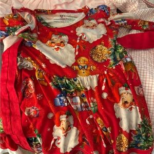 Christmas dress lot of 4 - toddler - Stitchy fish bums and roses Janie and jack